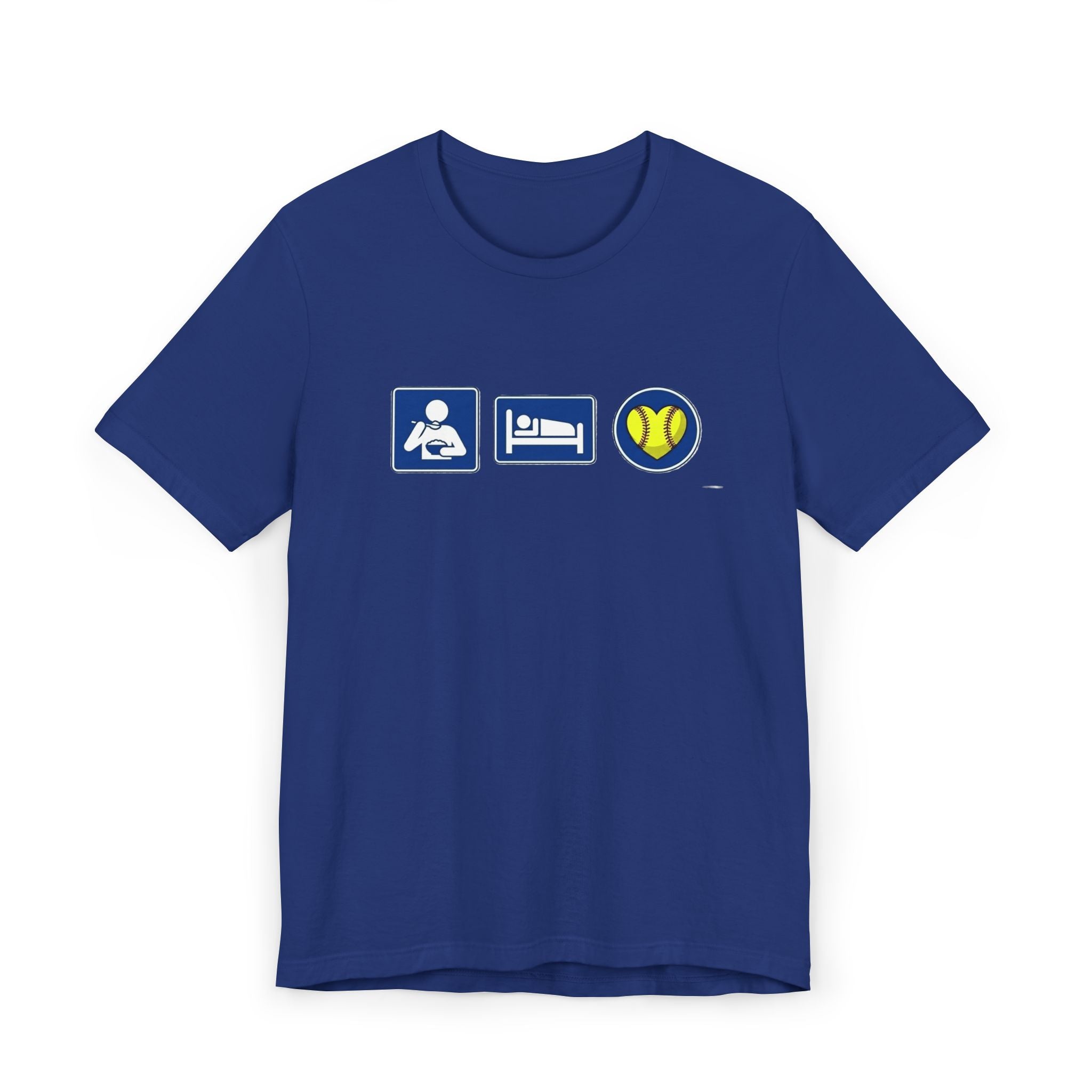 Eat Sleep Softball Icons T-Shirt — Softball Player Tee