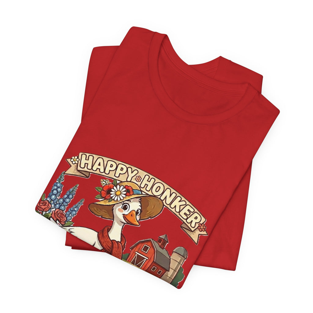 Happy Honker Goose Tee — Cute Farm Animal Graphic Shirt