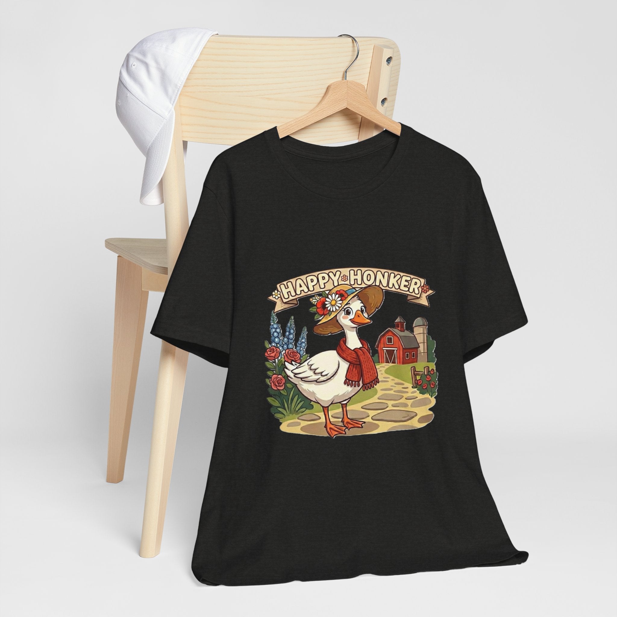 Happy Honker Goose Tee — Cute Farm Animal Graphic Shirt