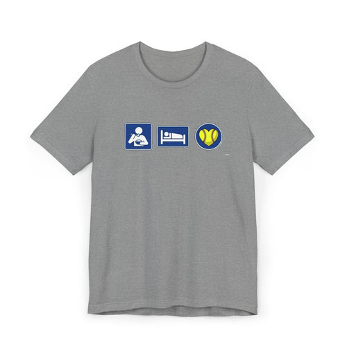 Eat Sleep Softball Icons T-Shirt — Softball Player Tee