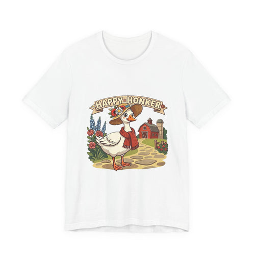 Happy Honker Goose Tee — Cute Farm Animal Graphic Shirt