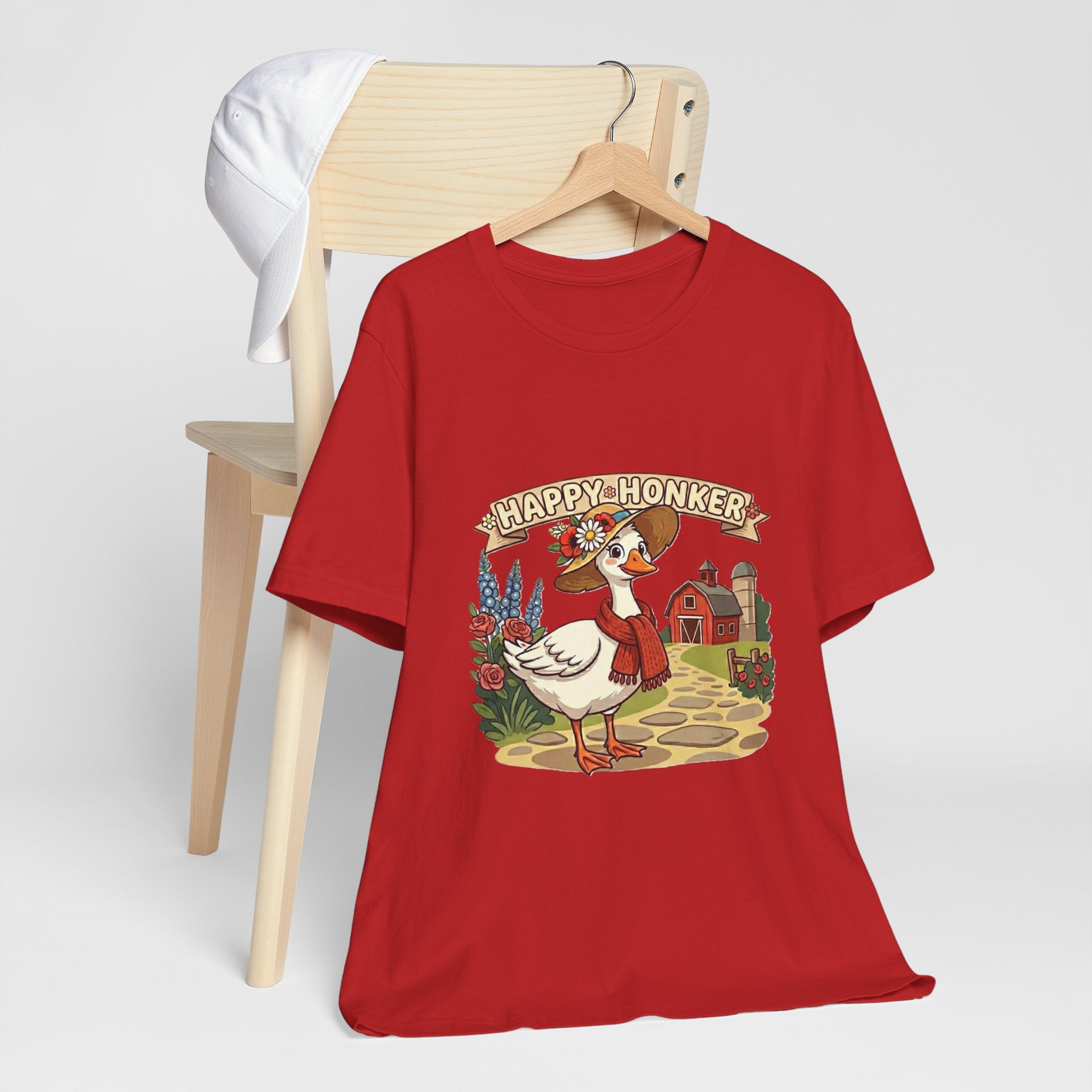 Happy Honker Goose Tee — Cute Farm Animal Graphic Shirt