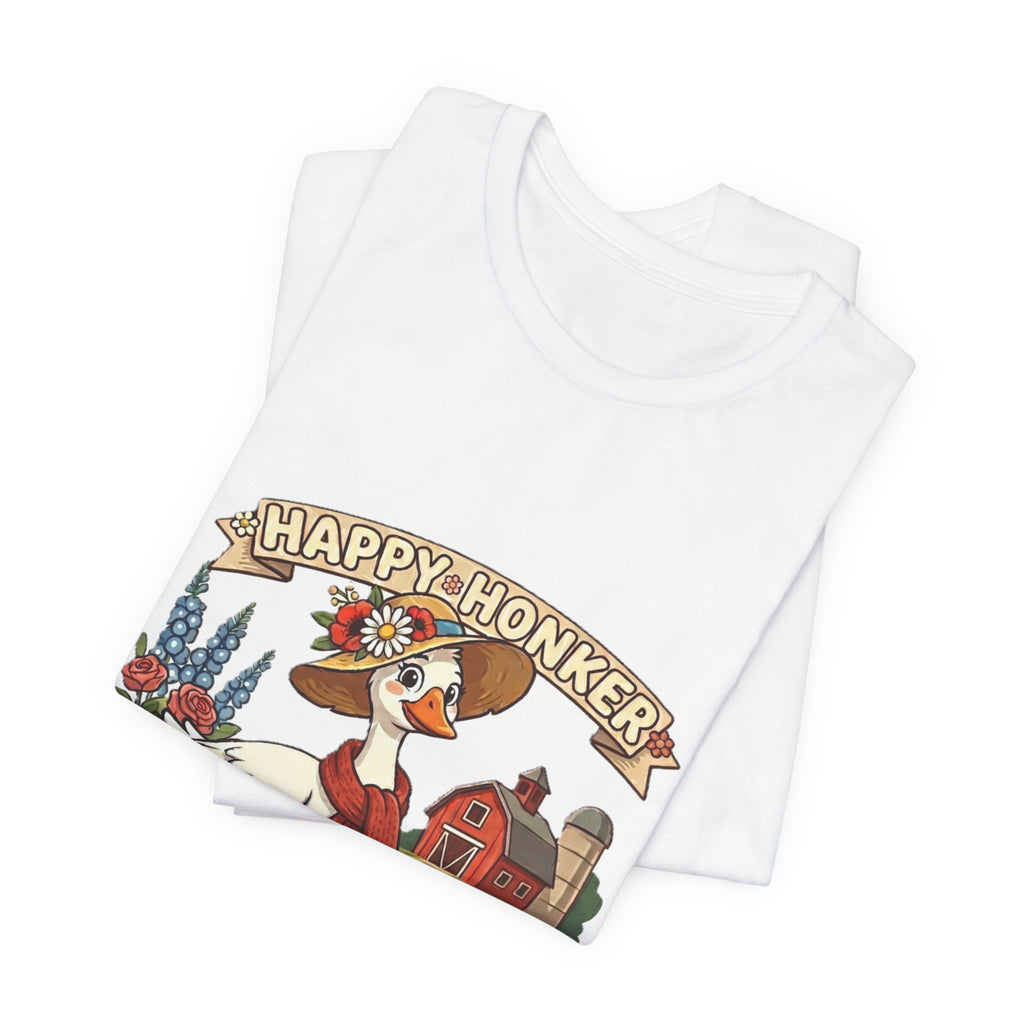 Happy Honker Goose Tee — Cute Farm Animal Graphic Shirt
