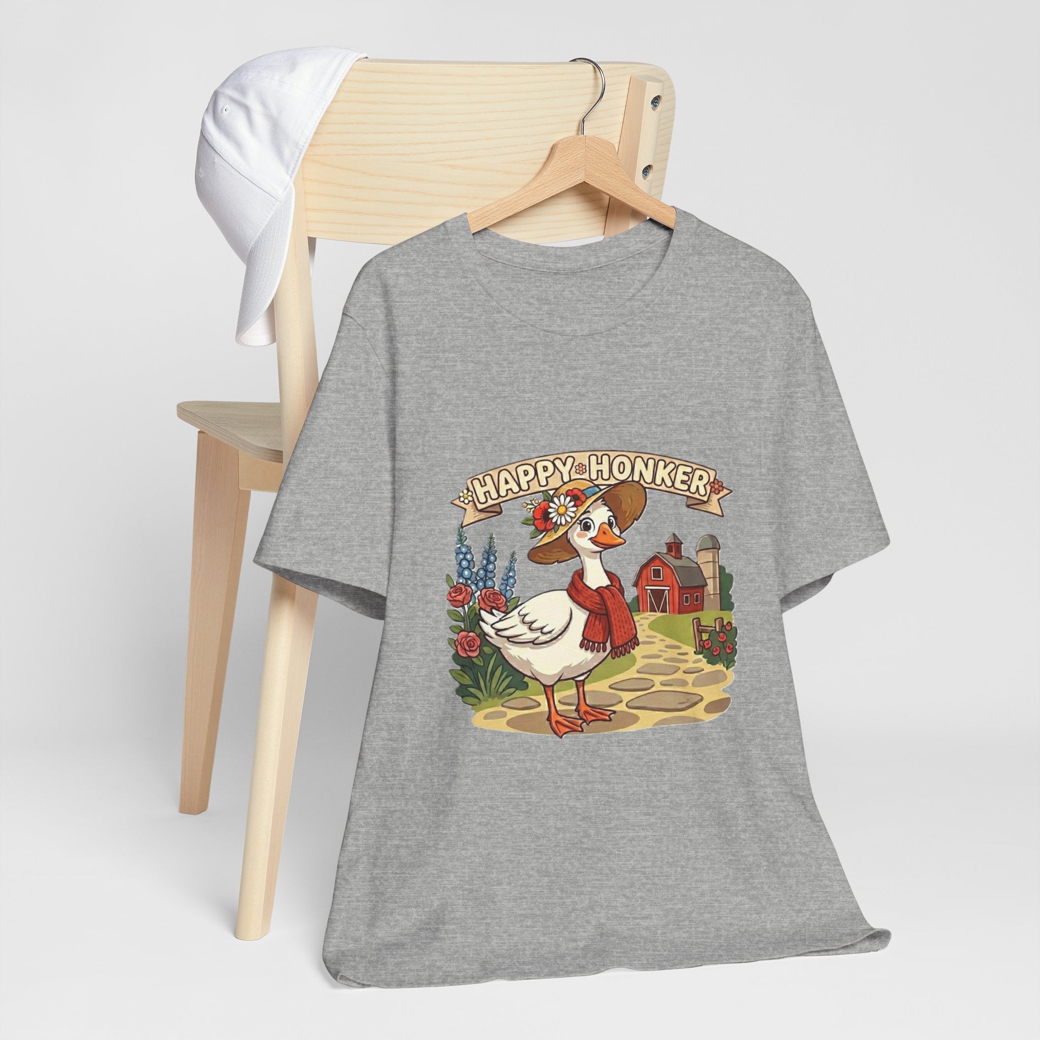 Happy Honker Goose Tee — Cute Farm Animal Graphic Shirt