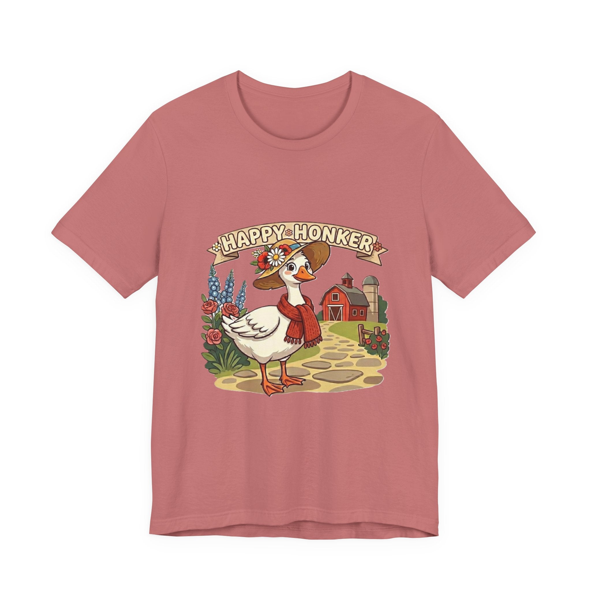 Happy Honker Goose Tee — Cute Farm Animal Graphic Shirt