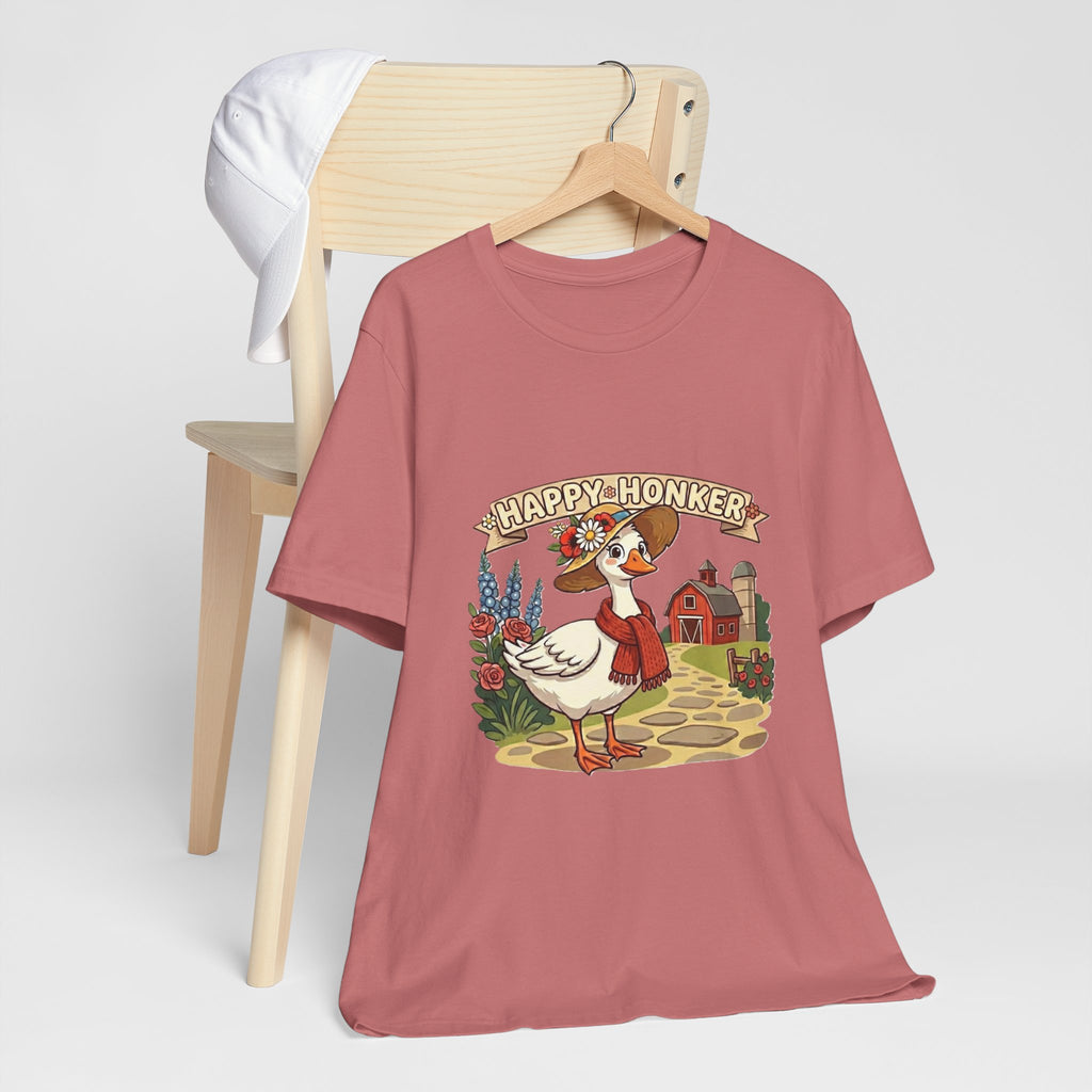Happy Honker Goose Tee — Cute Farm Animal Graphic Shirt