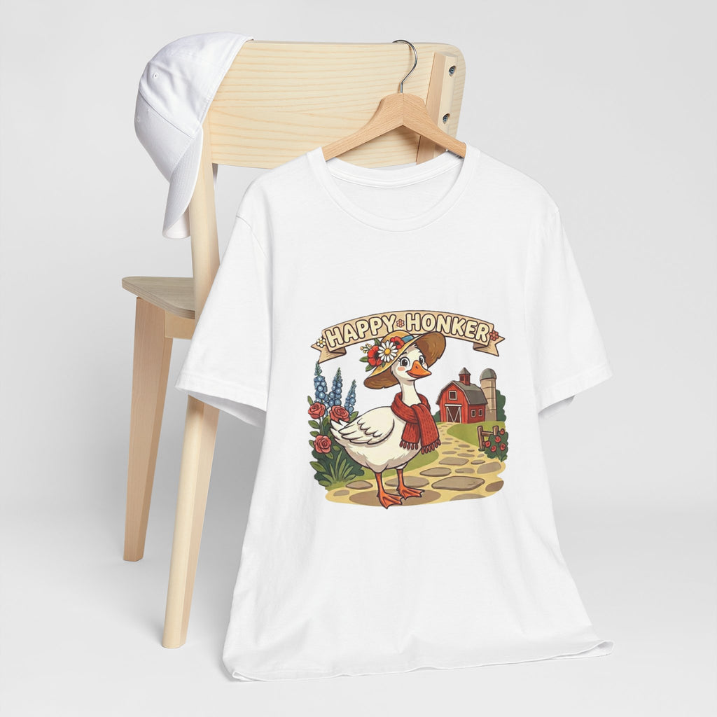 Happy Honker Goose Tee — Cute Farm Animal Graphic Shirt