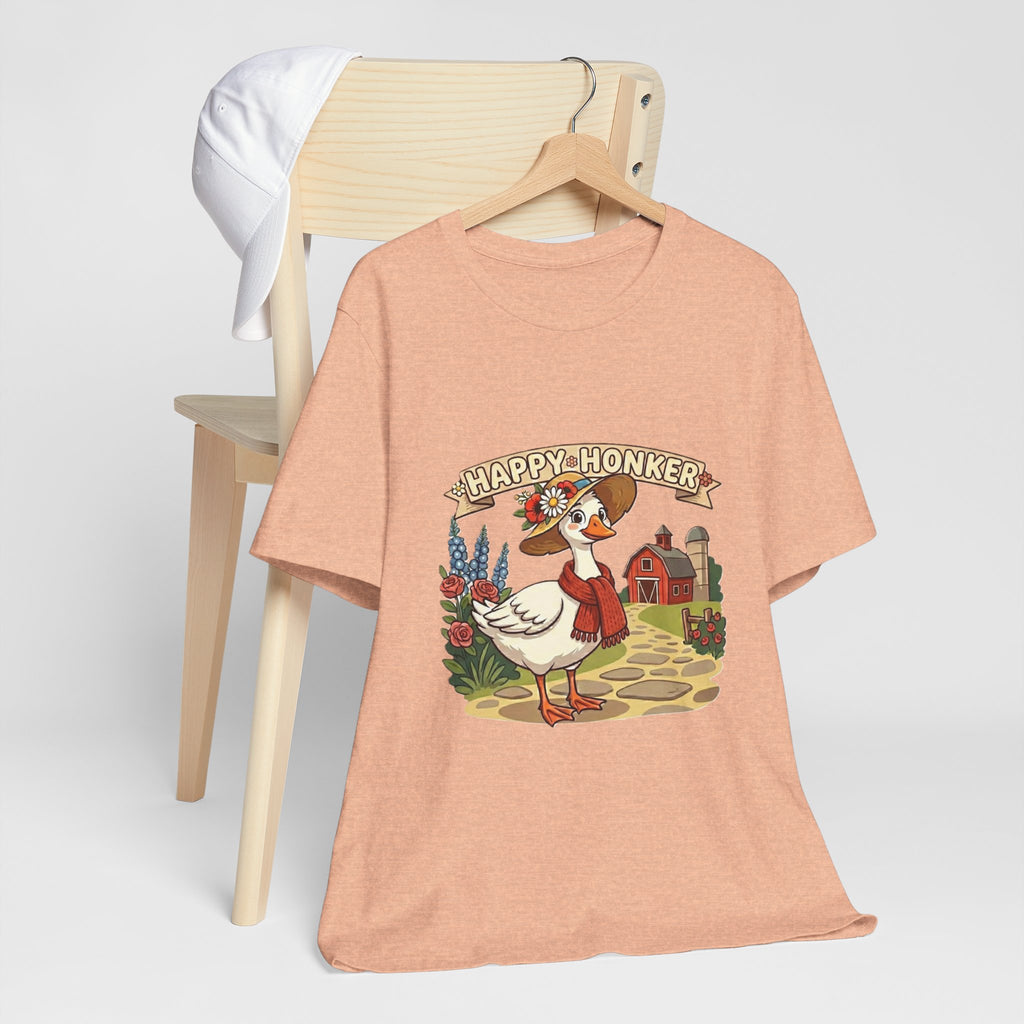 Happy Honker Goose Tee — Cute Farm Animal Graphic Shirt