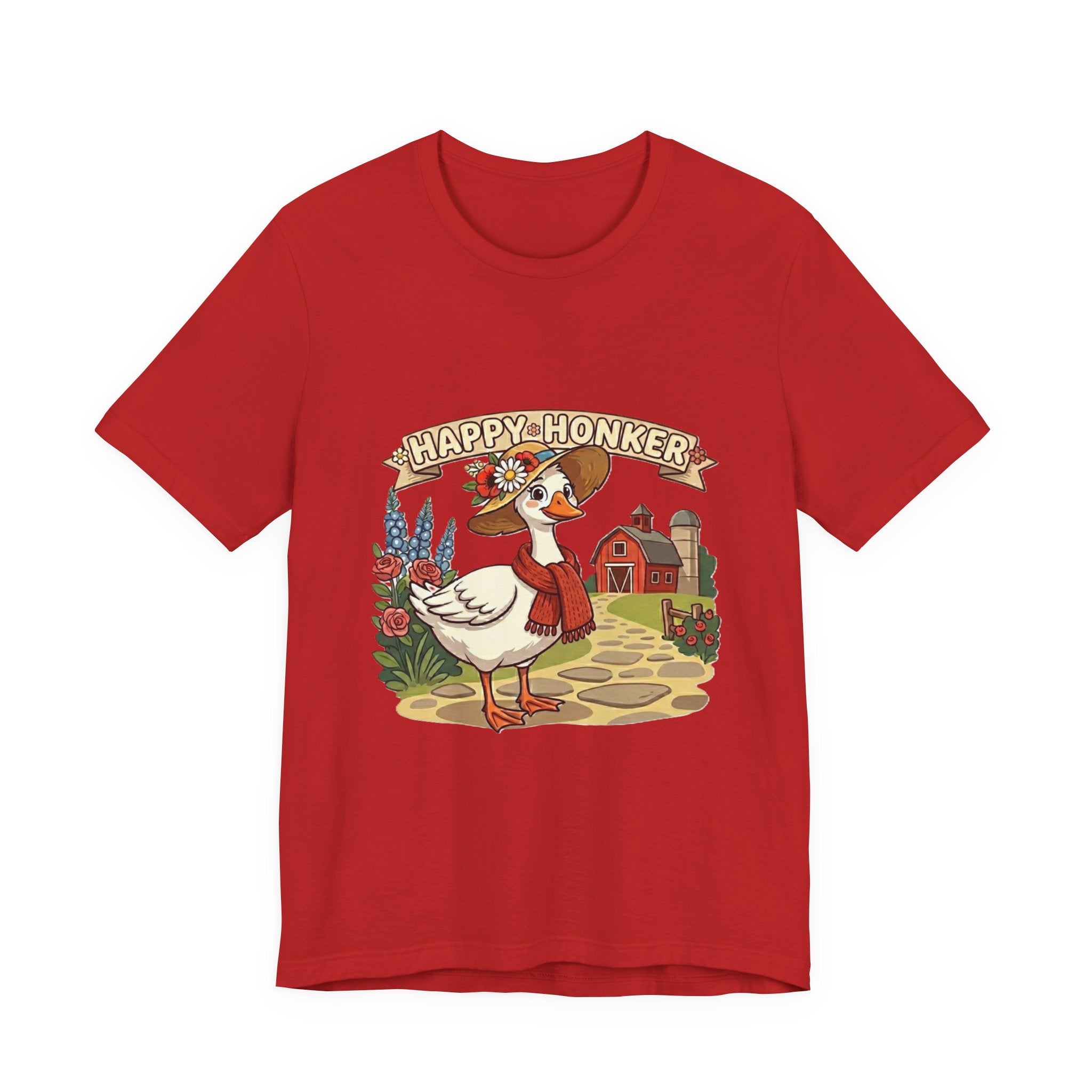 Happy Honker Goose Tee — Cute Farm Animal Graphic Shirt
